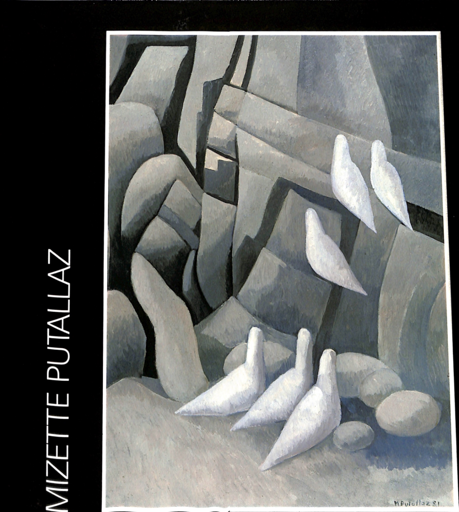 Couverture du catalogue Mizette Putallaz, Éditions Fondation Pierre Gianadda, 1991.