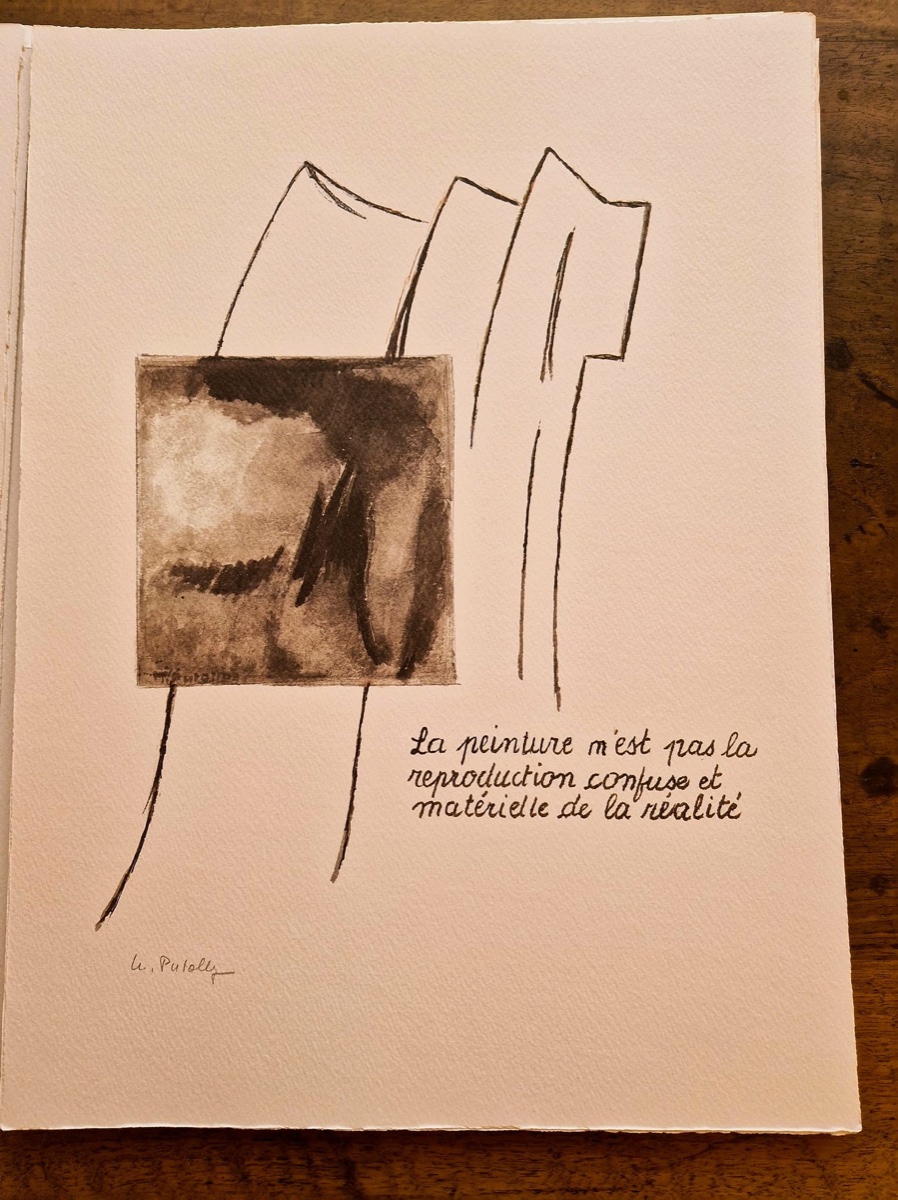 Encre et citation manuscrite