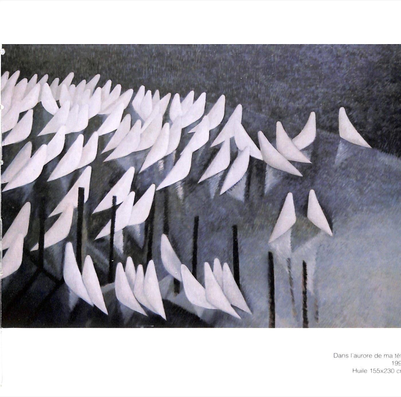 Bateaux d'origami, série en blanc et noir